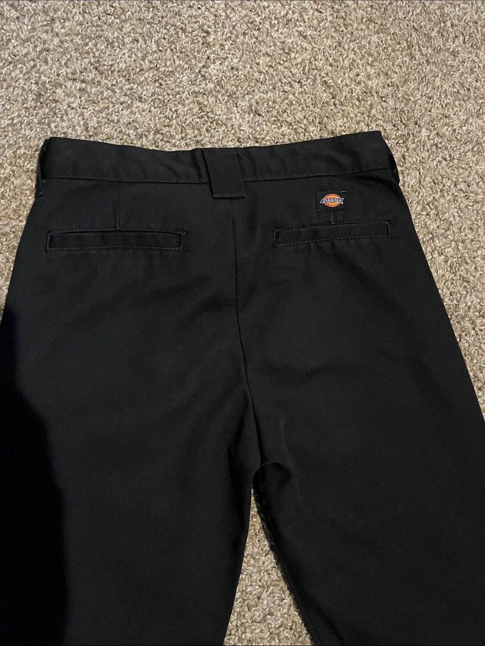 DICKIES Men's Black Straight Jeans